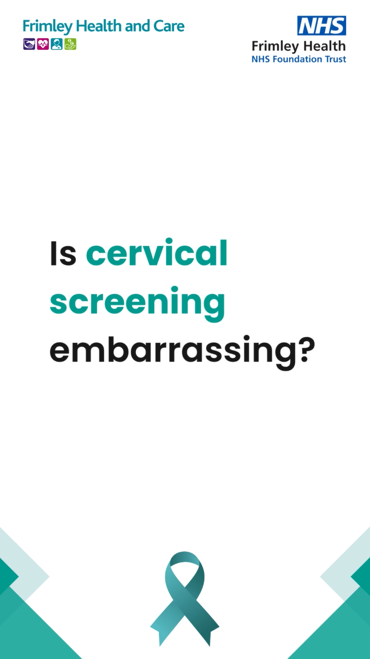 Social media reel 2 'Is cervical screening embarrassing?'